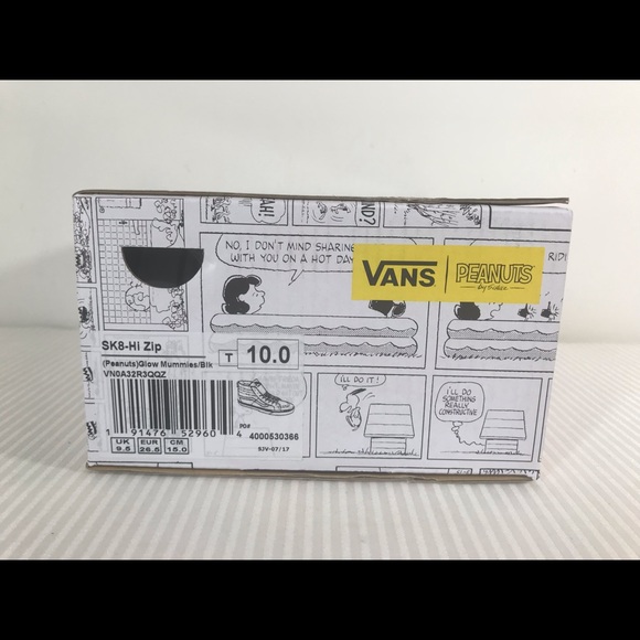 Vans x Peanuts Sk8-Hi Zip Glow Mummies Sneakers - Picture 8 of 8